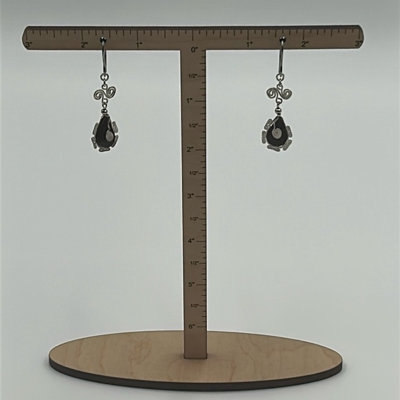 2053- Natural Stone Women's Handmade Earrings NWT - Picture 4 of 7